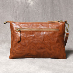 Brown Leather Clutch Bag Men Large Men's Leather Clutch Purse