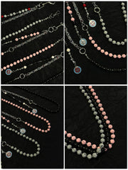 Lavastone Beaded Wallet Chain Long Bead Wallet Chain for Women - iChainWallets