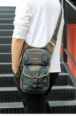 Denim Belt Bag Denim Waist Bag Blue Jean Shoulder Bag Jean Crossbody Bag - Feltify