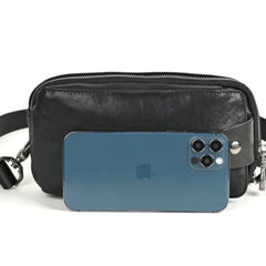 Mens Leather Chest Bag Small Chest Bag Leather - iwalletsmen
