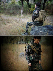 Military Sling Bag for Big Man - Zipper Detail