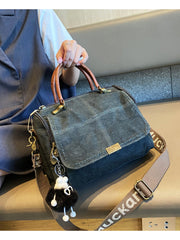 Light Green Convertible Canvas Handbag Crossbody Bag Canvas Convertible Backpack Shoulder Bag - Feltify