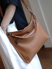 Classic Black Onthego Leather Handbag Women Crossbody Purse Onthego Shoulder Bag for Women
