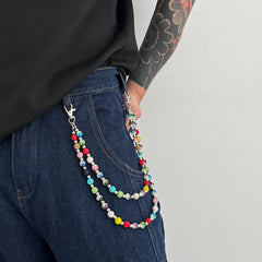 Colorful Diamond Double Wallet Chain Ball Wallet Chain - iChainWallets