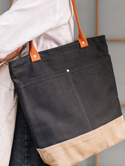  two tone canvas tote canvas tote bag black two tone canvas tote bags