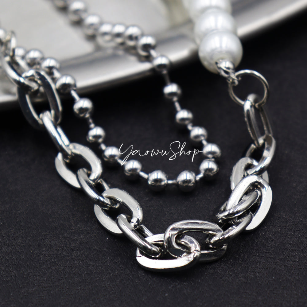 Womens Double Wallet Chain Beaded Wallet Chain for Women - iChainWallets