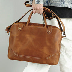 15 Inch Leather Laptop Bag for Men 