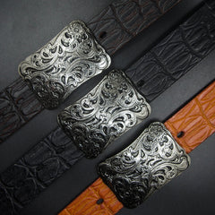 Handmade Leather Black Mens Belts Cool Leather Men Belt for Men