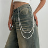 Fake Pearl Wallet Chain for Women