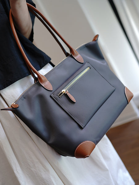 Gray Womens Nylon Handbag Womens Nylon Shoulder Handbag Nylon Onthego Purse for MDR01681024