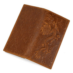 Chinese Dragon Long Wallet Mens Bifold Wallet