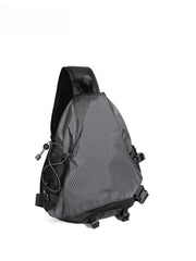 sling pack for men​ Black Travel Large Sling Bag For Big Men Cool Nylon Large Hiking Sling Bag For Big Men