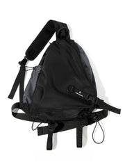 Black Travel Large Sling Bag For Big Men