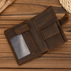 Wallets Leather Vertical Bifold Wallet - iwalletsmen