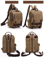 Sling Bag for Big Man - Canvas Large Sling Backpack - Side