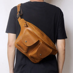 Brown Leather Fanny Pack 