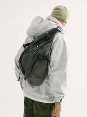 Green sling bag crossbody Travel Large Sling Bag For Big Men Nylon Large Sports Sling Bag For Big Men