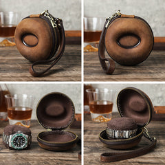 Leather Travel Watch Case for Men 