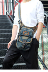Denim Belt Bag Denim Waist Bag Blue Jean Shoulder Bag Jean Crossbody Bag - Feltify