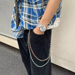 Green Wallet Chain for Women 