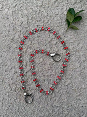 Red Vine Gem Wallet Chain Gem Womens Wallet Chain - iChainWallets