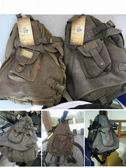 big sling bag for men back view