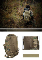 Nylon Large Sling Backpack - Size Comparison