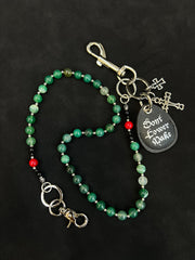 Green Ball Wallet Chain 