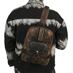 Sling Bag for Big Man - Zipper Detail