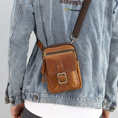 Small Leather Pouch for Belt Leather Belt Loop Pouch - iwalletsmen