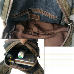 Denim Belt Bag Denim Waist Bag Blue Jean Shoulder Bag Jean Crossbody Bag - Feltify