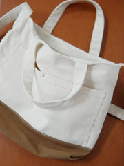 women's crossbody tote bags​ Womens Canvas Tote Bag White&Khaki Canvas Handbag Womens Canvas Tote Bags for Men
