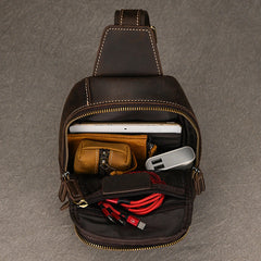 Leather Chest Bag for Men 
