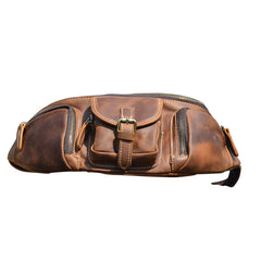 Mens Leather Waist Pack 