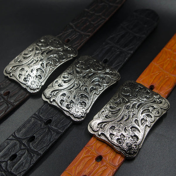 Handmade Leather Black Mens Belts Cool Leather Men Belt for Men