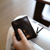 Cute Coffee Leather Womens Zipper Wallet Classic Small Card Coin Wallet For Women