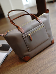 Gray Womens Nylon Handbag Womens Nylon Shoulder Handbag Nylon Onthego Purse for Ladies