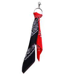 Black Paisley Bandana Kerchief Trousers Chain Pants Chains Biker Headscarf Jeans Chain Pants Chain