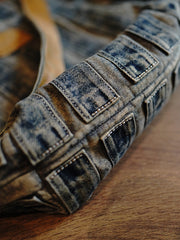 Blue Jean Bags Denim Shoulder Bag Denim Tote  Shoulder Bag Jean Tote Bag - Feltify
