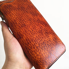 bikers chain wallet​ Leather Biker Wallet Leather Biker Chain Wallet Mens Vintage Biker Long Zip Wallet for Men