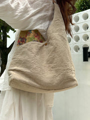 Womens Cotton&Linen Tote Handbags Women Handmade China Unique Tote Bags for Women