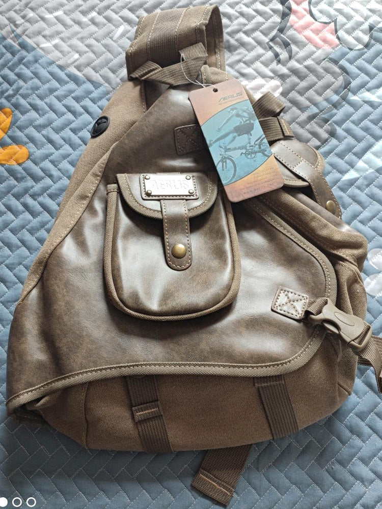 sling bag for big man strap detail