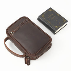 Leather Mini Briefcase ipad Mini Briefcase for Men Mini Briefcase Bag Leather - iwalletsmen