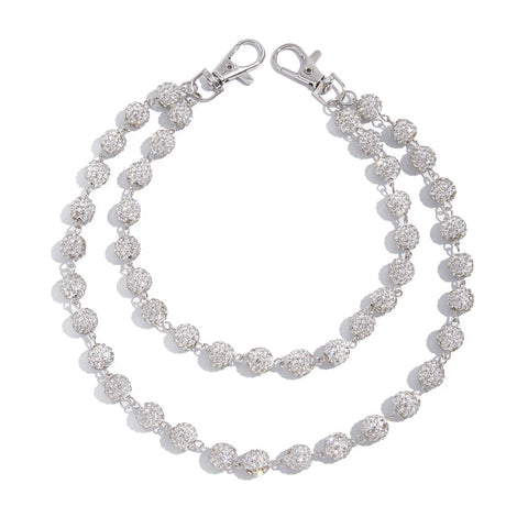 Diamond Ball Wallet Chain - iChainWallets