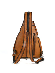 Leather Large Sling Bag for Big Guys