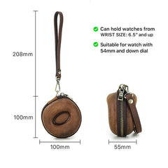 Leather Travel Watch Case for Men 