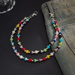 Colorful Diamond Double Wallet Chain Ball Wallet Chain - iChainWallets