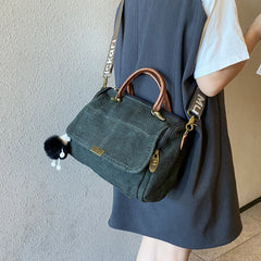 Light Green Convertible Canvas Handbag Crossbody Bag Canvas Convertible Backpack Shoulder Bag - Feltify