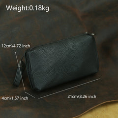 Black Wristlet Clutch Wallet for Men Mens Clutch Leather Wallet - iwalletsmen