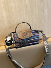 Canvas Small Boho Crossbody Bag Boho Canvas Small Handbag Embroidery Shoulder Bag - Feltify